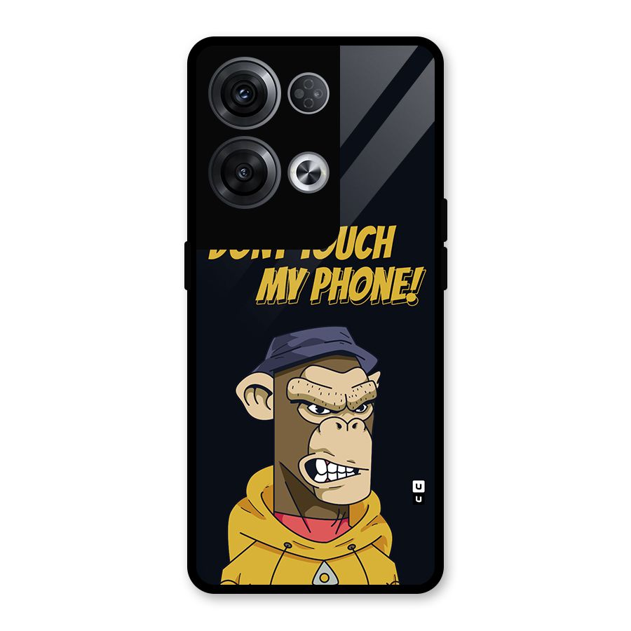 Dont Touch My Phone Glass Back Case for Oppo Reno8 Pro 5G
