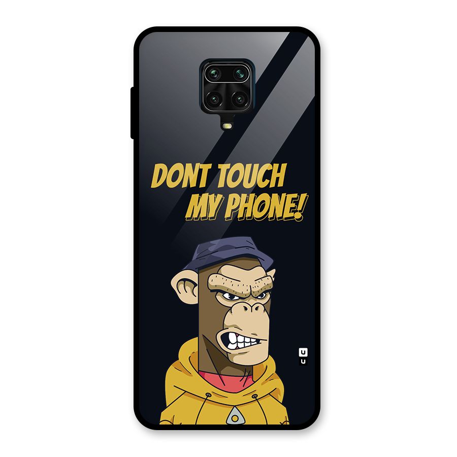 Dont Touch My Phone Glass Back Case for Poco M2 Pro