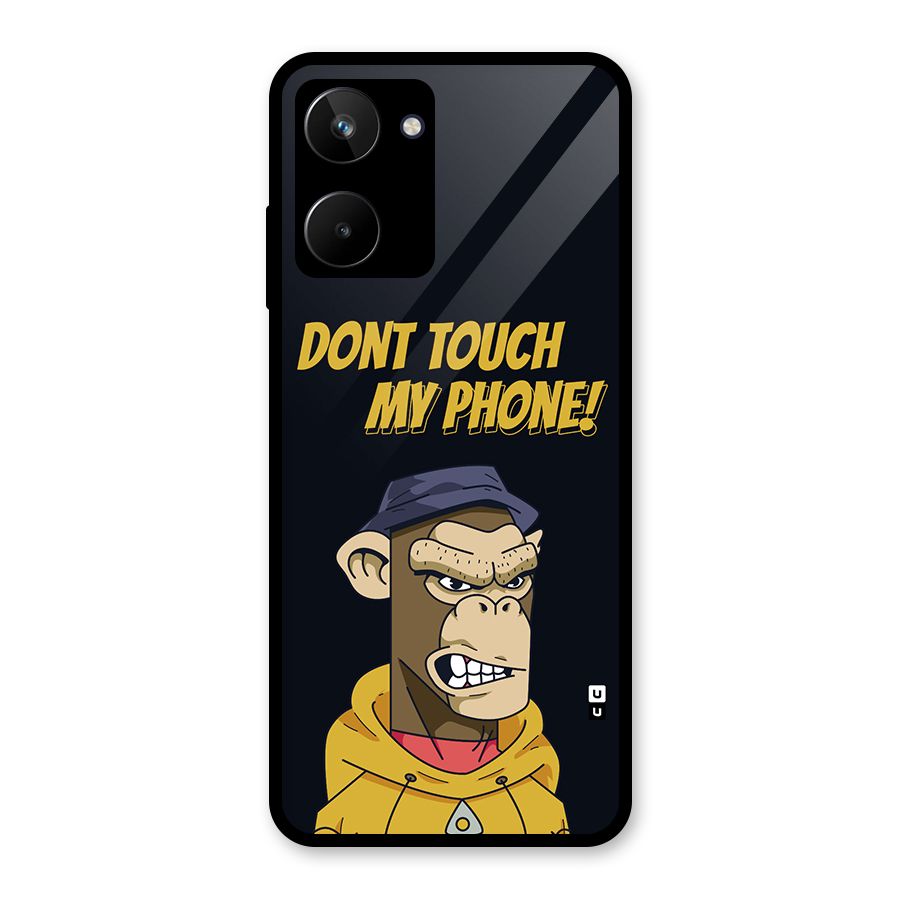 Dont Touch My Phone Glass Back Case for Realme 10