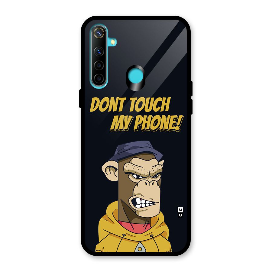 Dont Touch My Phone Glass Back Case for Realme 5i
