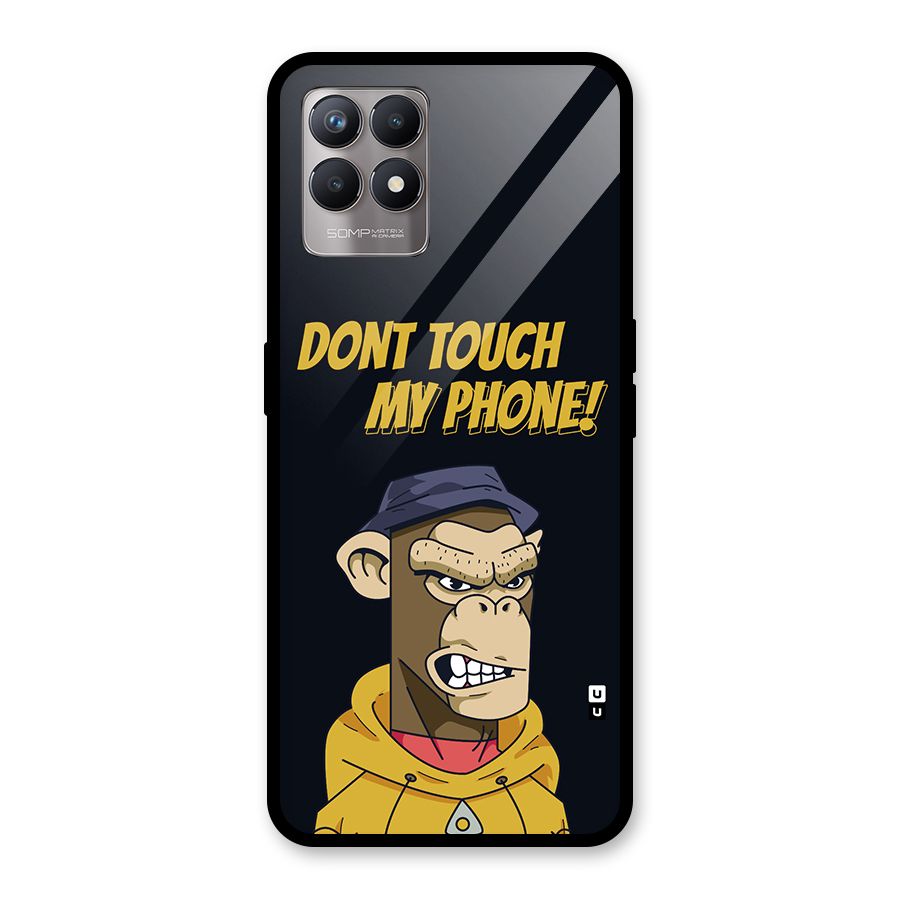Dont Touch My Phone Glass Back Case for Realme 8i