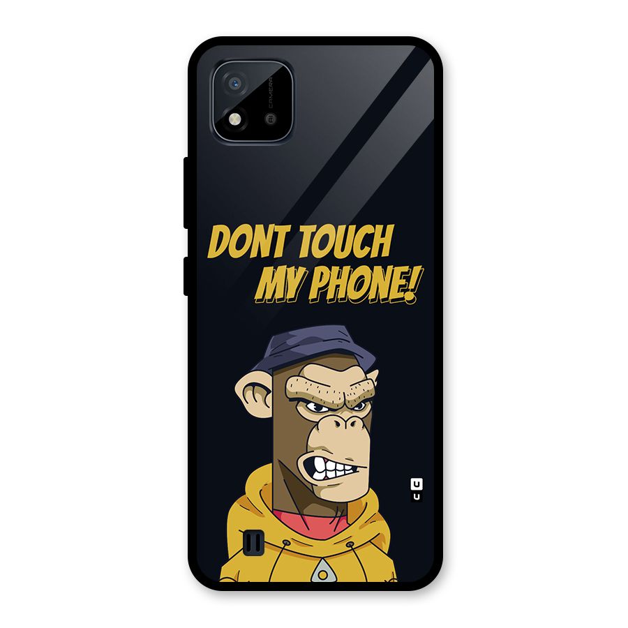 Dont Touch My Phone Glass Back Case for Realme C11 2021