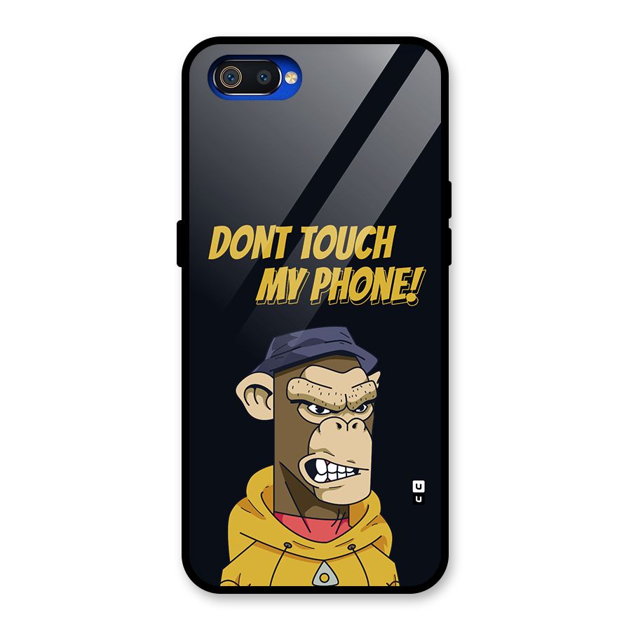 Dont Touch My Phone Glass Back Case for Realme C2