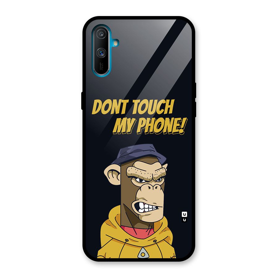 Dont Touch My Phone Glass Back Case for Realme C3