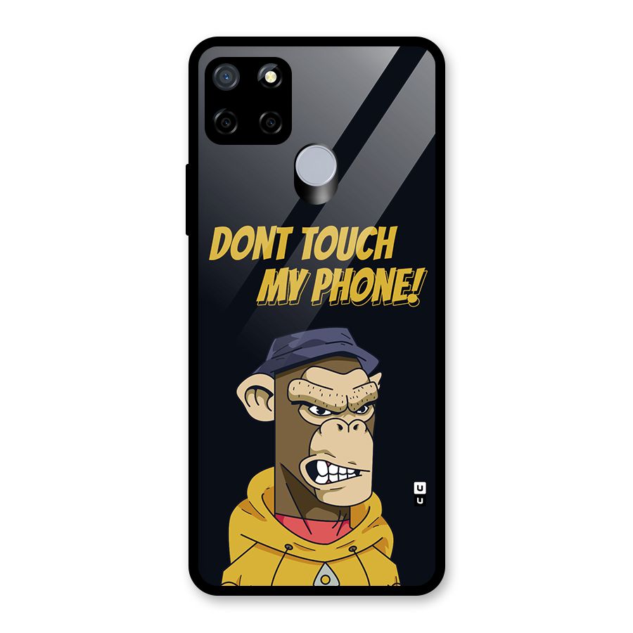 Dont Touch My Phone Glass Back Case for Realme Narzo 20