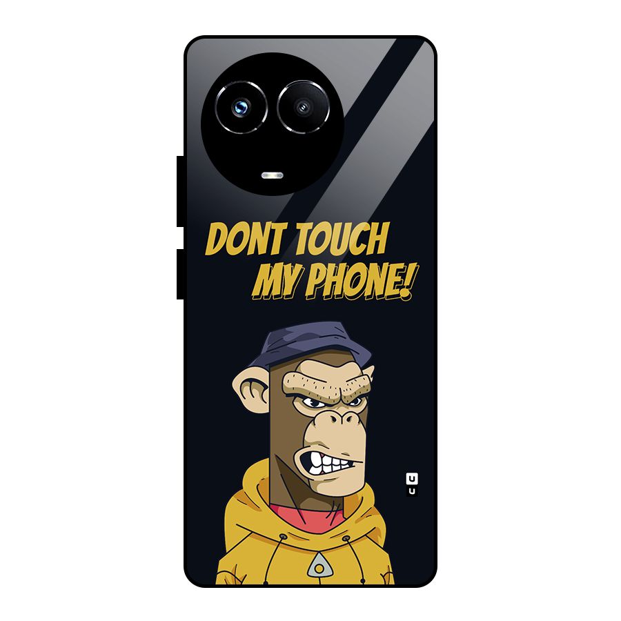 Dont Touch My Phone Glass Back Case for Realme Narzo 60X
