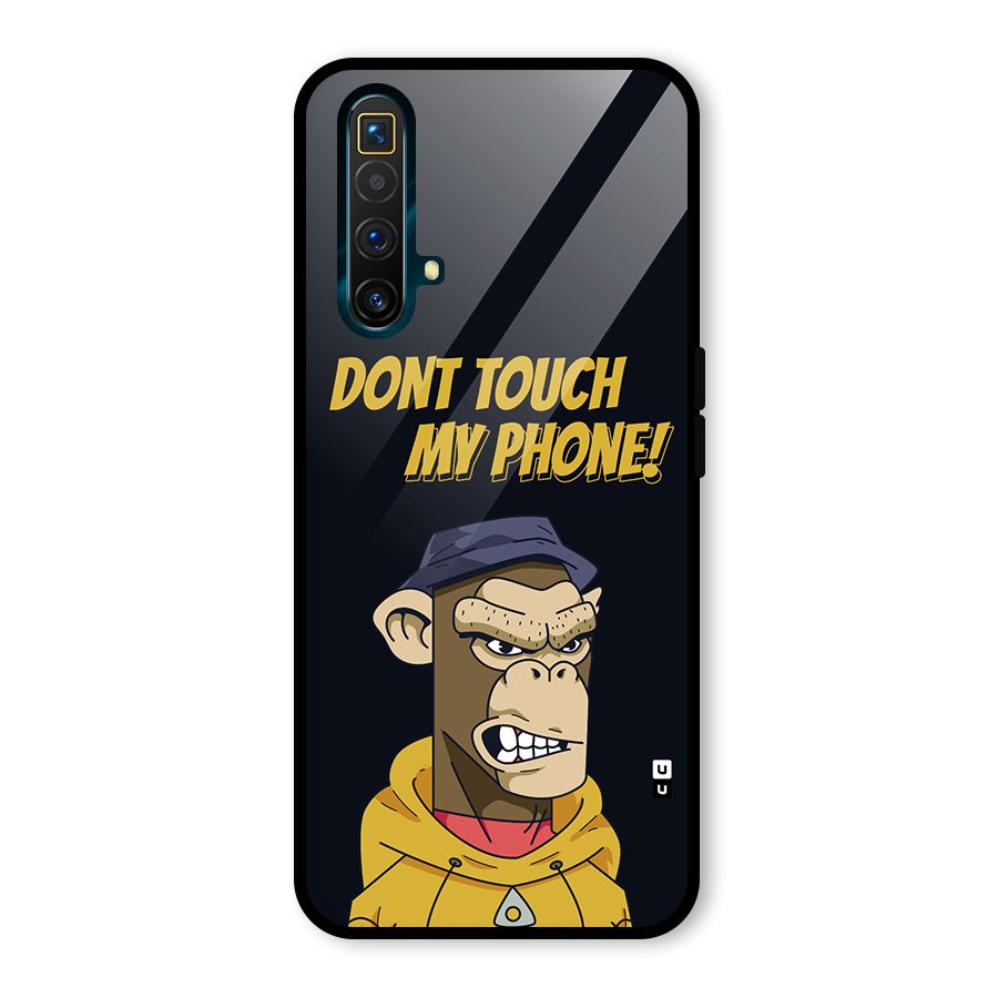 Dont Touch My Phone Glass Back Case for Realme X3
