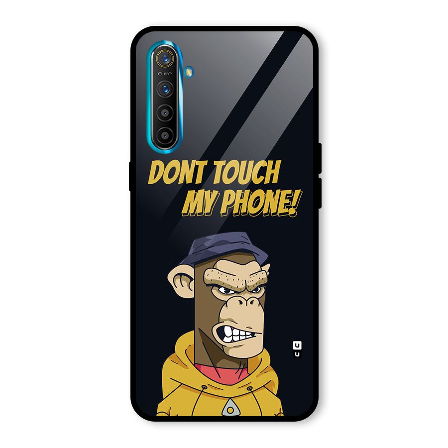 Dont Touch My Phone Glass Back Case for Realme XT