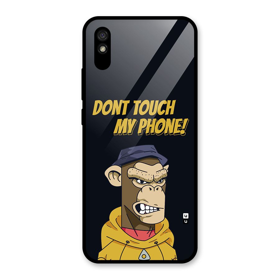 Dont Touch My Phone Glass Back Case for Redmi 9i
