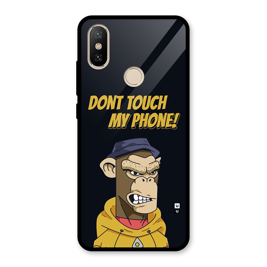 Dont Touch My Phone Glass Back Case for Redmi A2