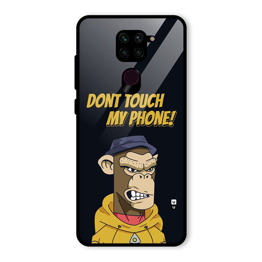 Dont Touch My Phone Glass Back Case for Redmi Note 9