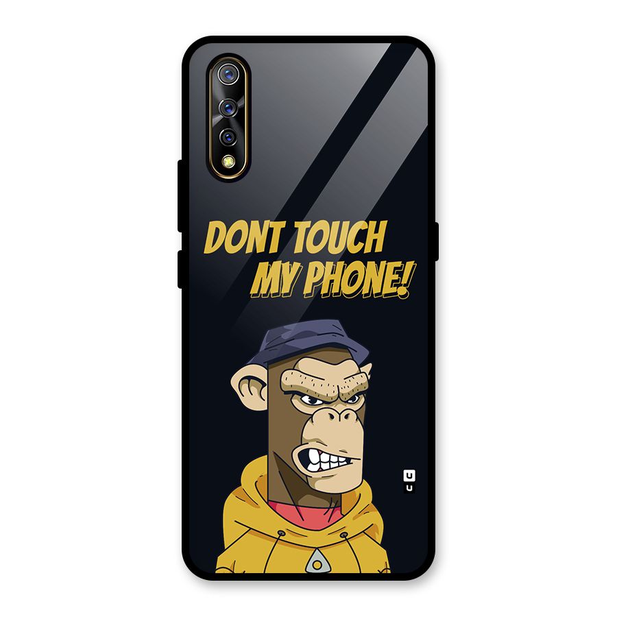 Dont Touch My Phone Glass Back Case for Vivo S1