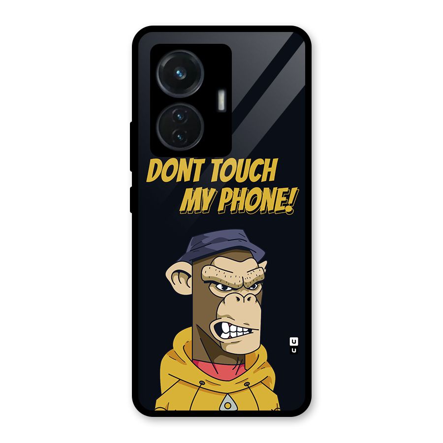 Dont Touch My Phone Glass Back Case for Vivo T1 44W