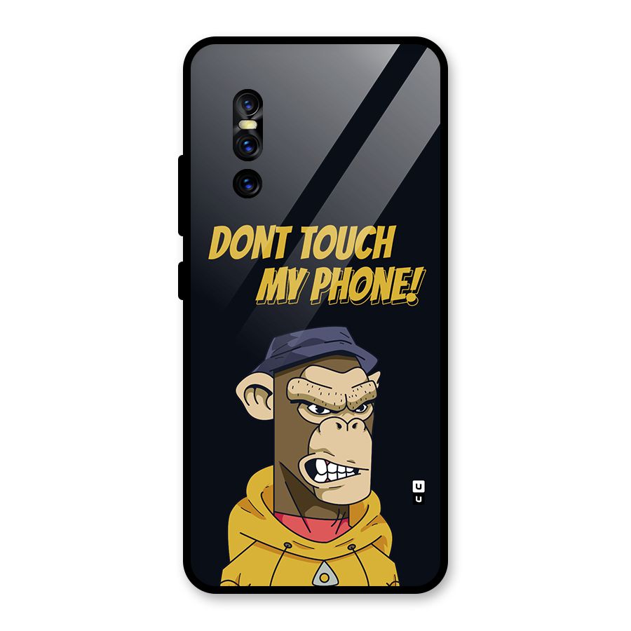 Dont Touch My Phone Glass Back Case for Vivo V15 Pro