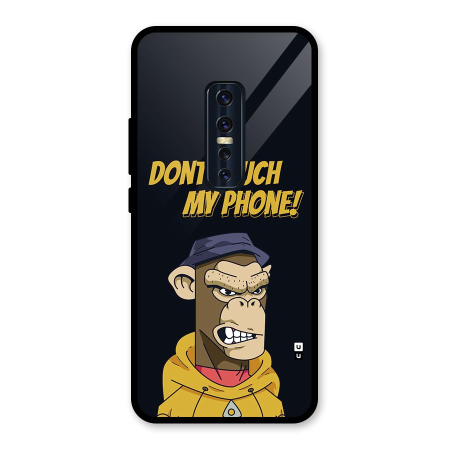 Dont Touch My Phone Glass Back Case for Vivo V17 Pro