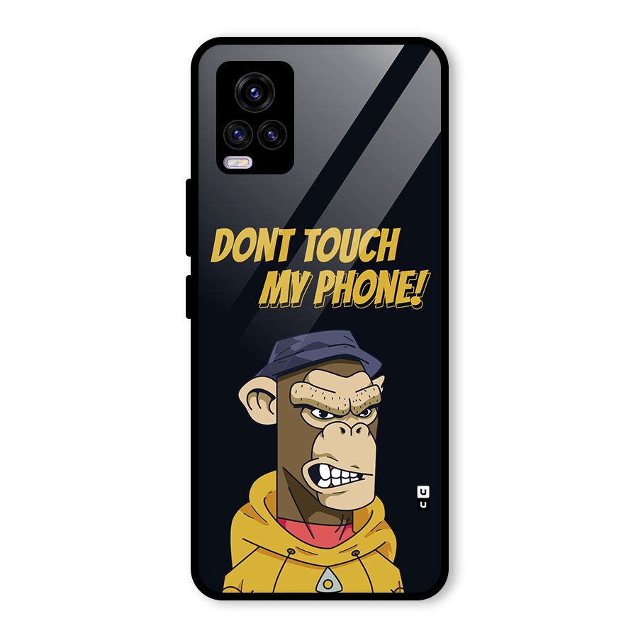 Dont Touch My Phone Glass Back Case for Vivo V20