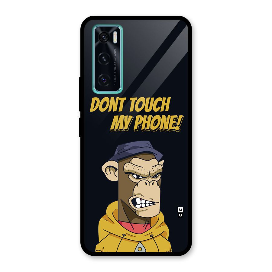 Dont Touch My Phone Glass Back Case for Vivo V20 SE