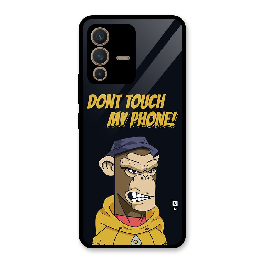 Dont Touch My Phone Glass Back Case for Vivo V23 5G
