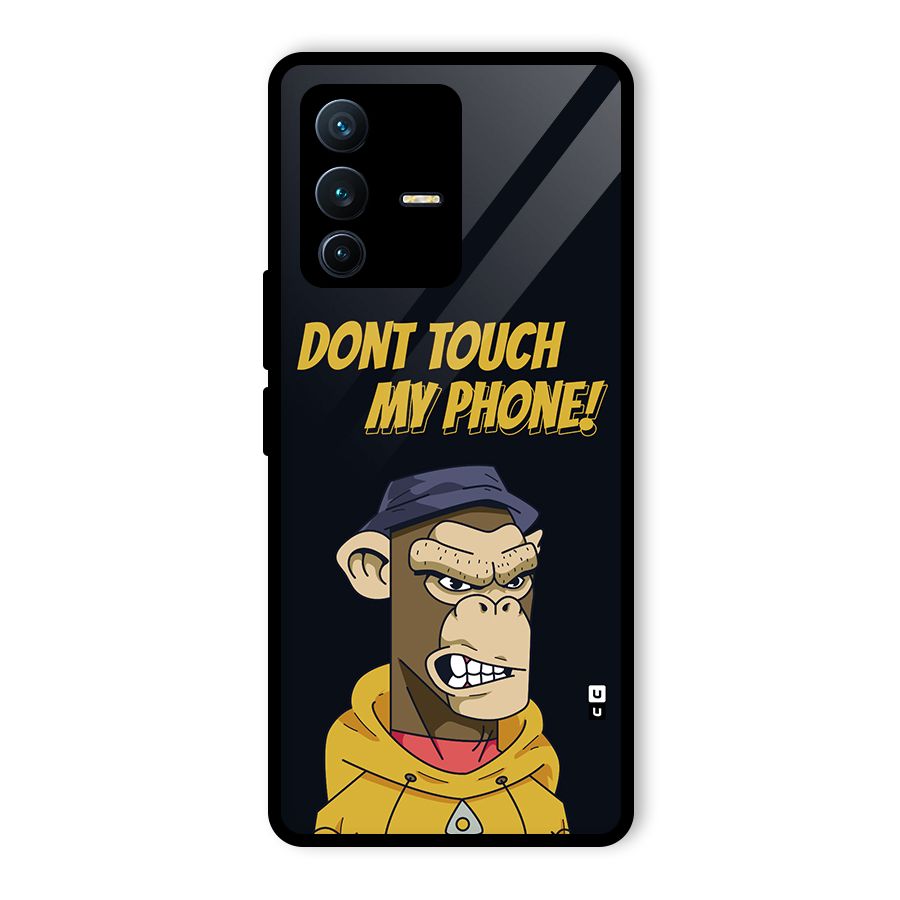Dont Touch My Phone Glass Back Case for Vivo V23 Pro