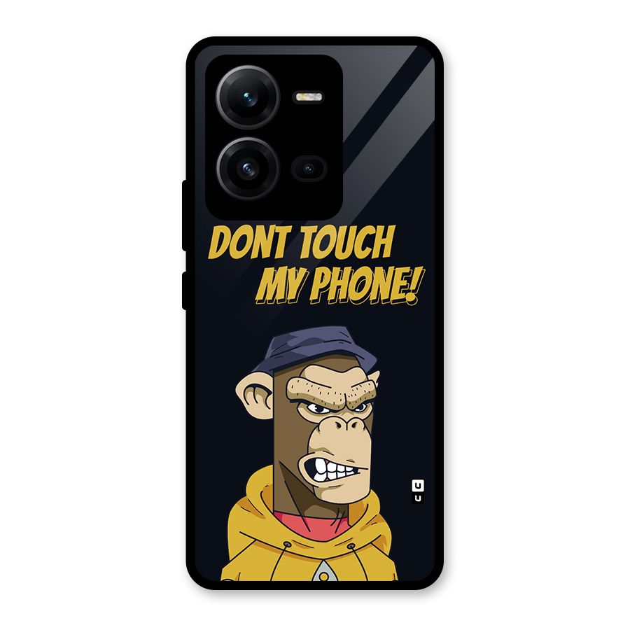 Dont Touch My Phone Glass Back Case for Vivo V25