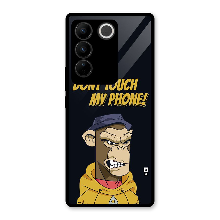 Dont Touch My Phone Glass Back Case for Vivo V27