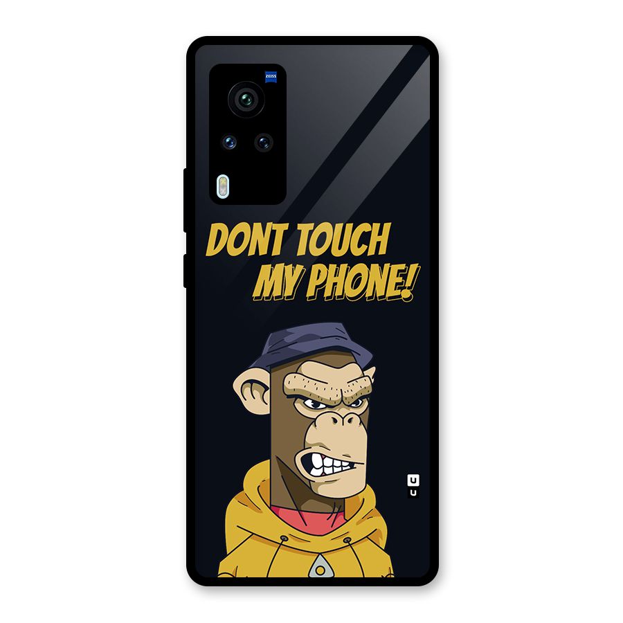 Dont Touch My Phone Glass Back Case for Vivo X60 Pro