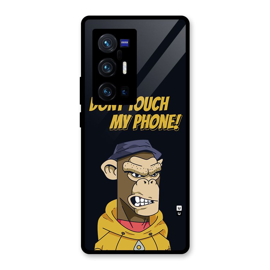 Dont Touch My Phone Glass Back Case for Vivo X70 Pro Plus