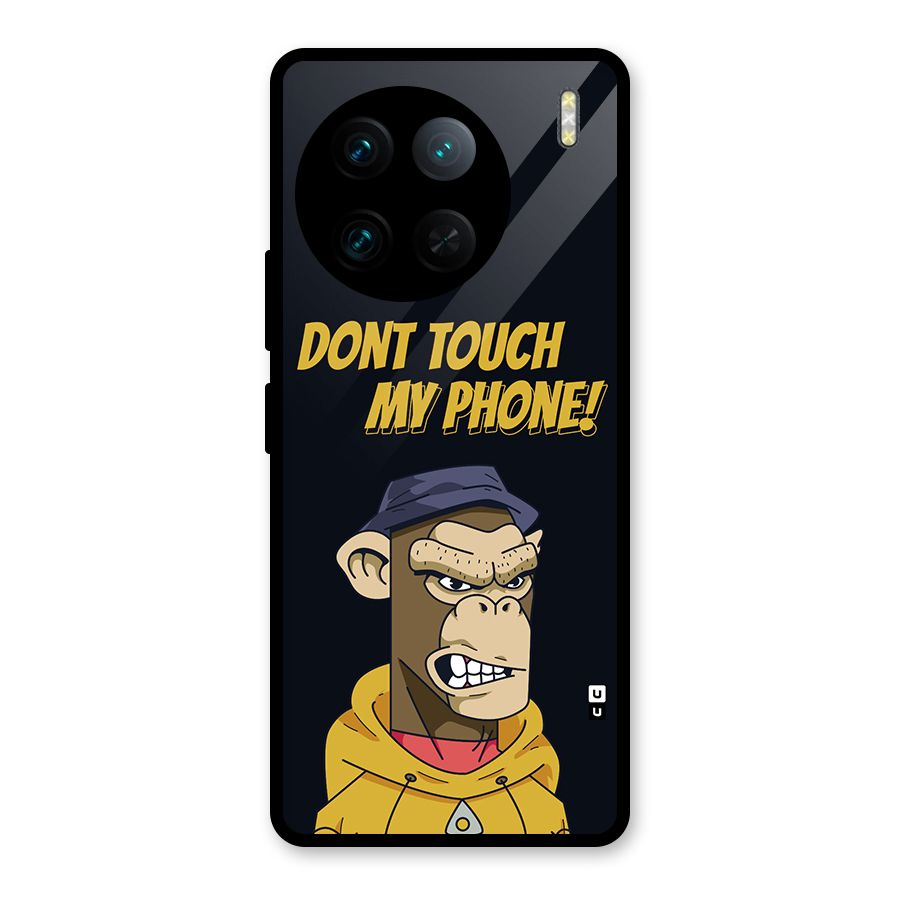 Dont Touch My Phone Glass Back Case for Vivo X90 Pro