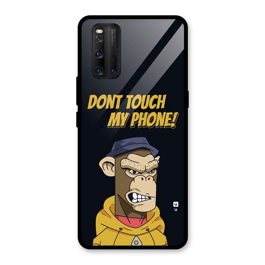 Dont Touch My Phone Glass Back Case for Vivo iQOO 3