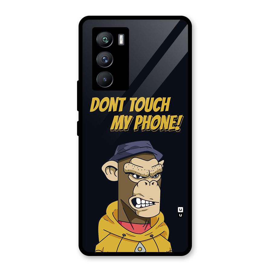 Dont Touch My Phone Glass Back Case for Vivo iQOO 9 SE