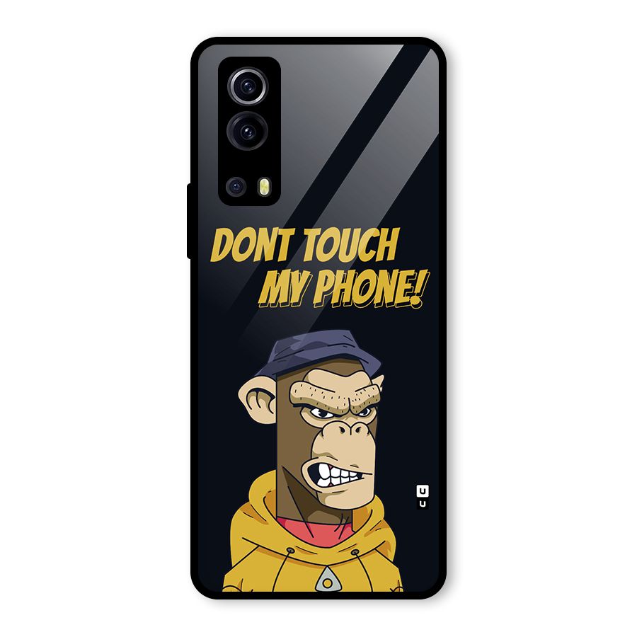 Dont Touch My Phone Glass Back Case for Vivo iQOO Z3