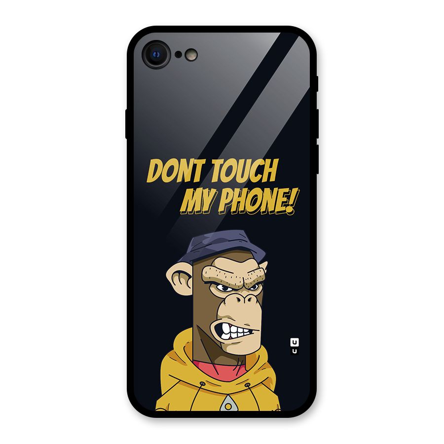 Dont Touch My Phone Glass Back Case for iPhone SE 2020