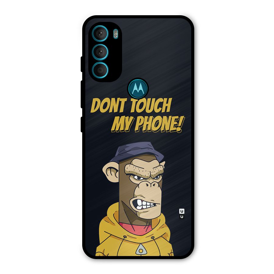 Dont Touch My Phone Metal Back Case for Moto G71 5G