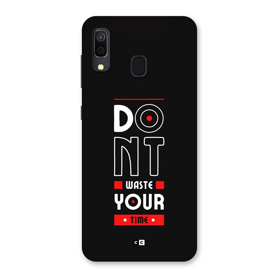 Dont Waste Time Back Case for Galaxy M10s
