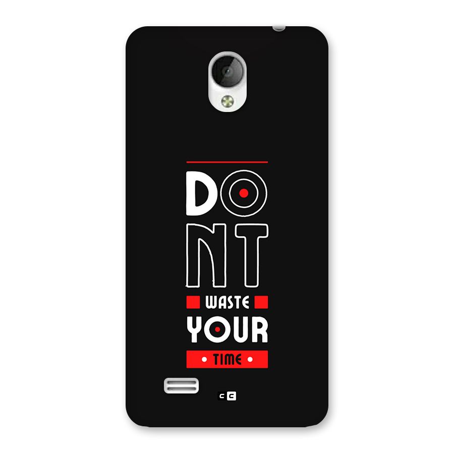 Dont Waste Time Back Case for Vivo Y21