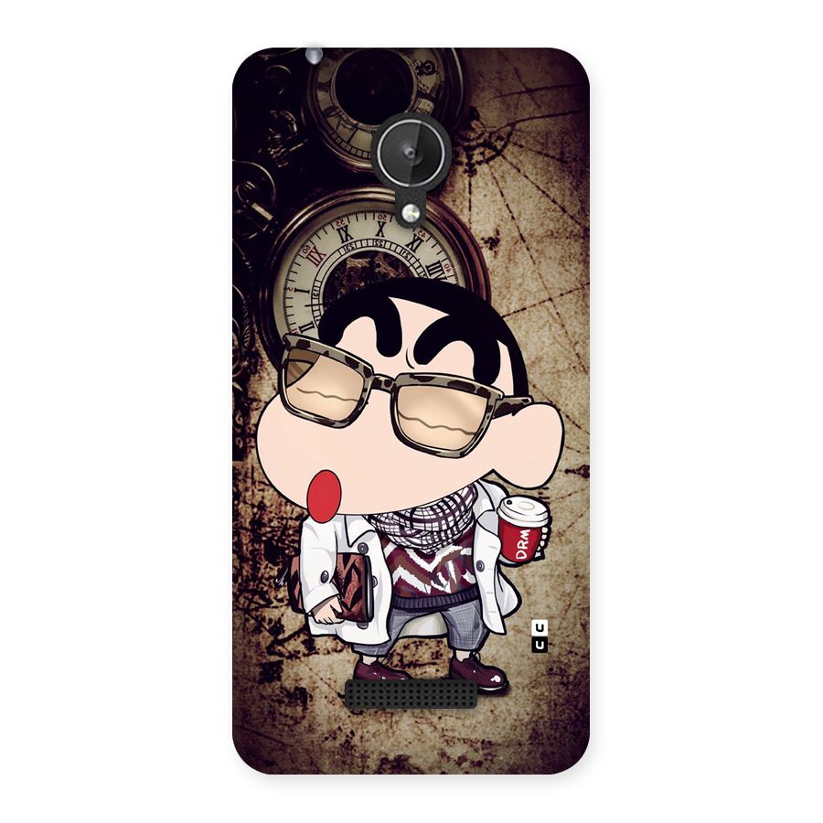 Dope Shinchan Back Case for Canvas Spark Q380