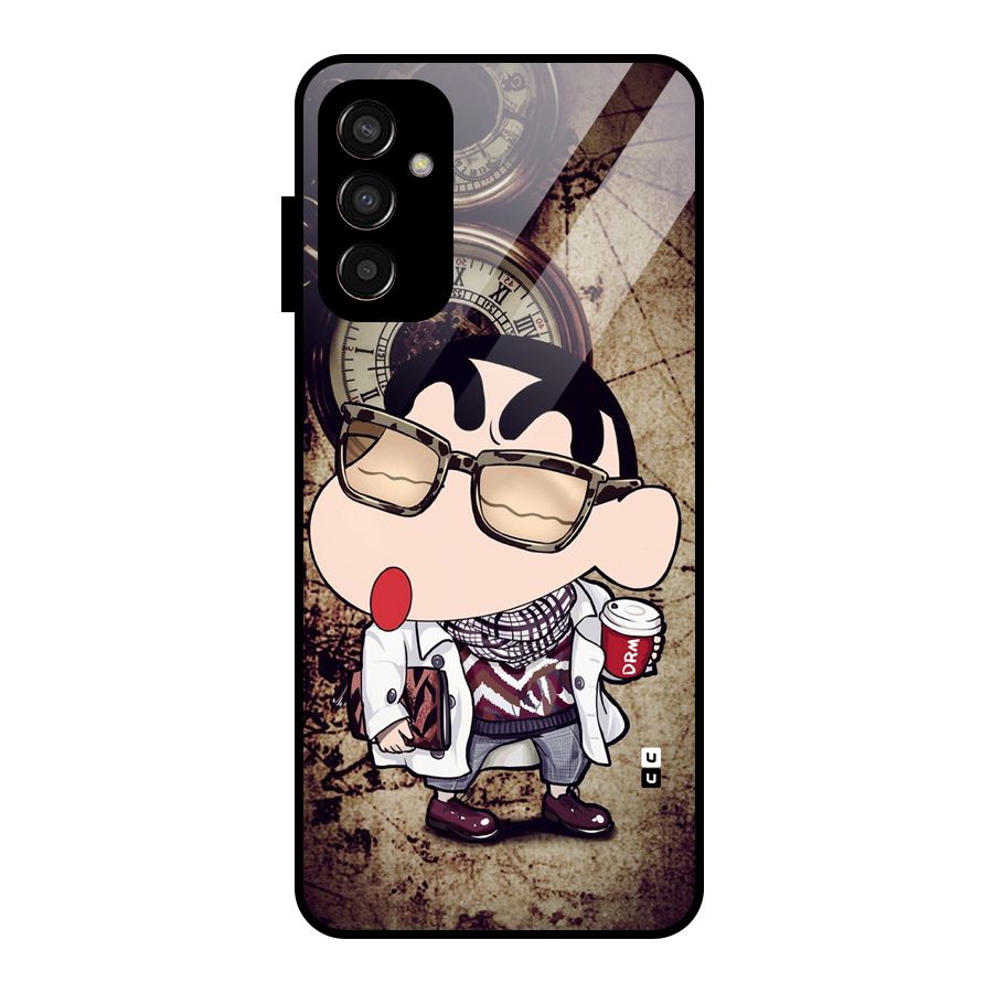 Dope Shinchan Glass Back Case for Galaxy F13