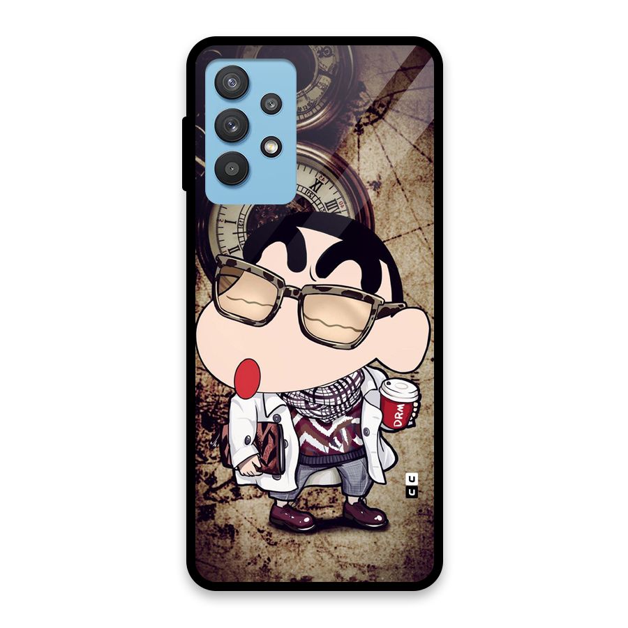 Dope Shinchan Glass Back Case for Galaxy M32 5G