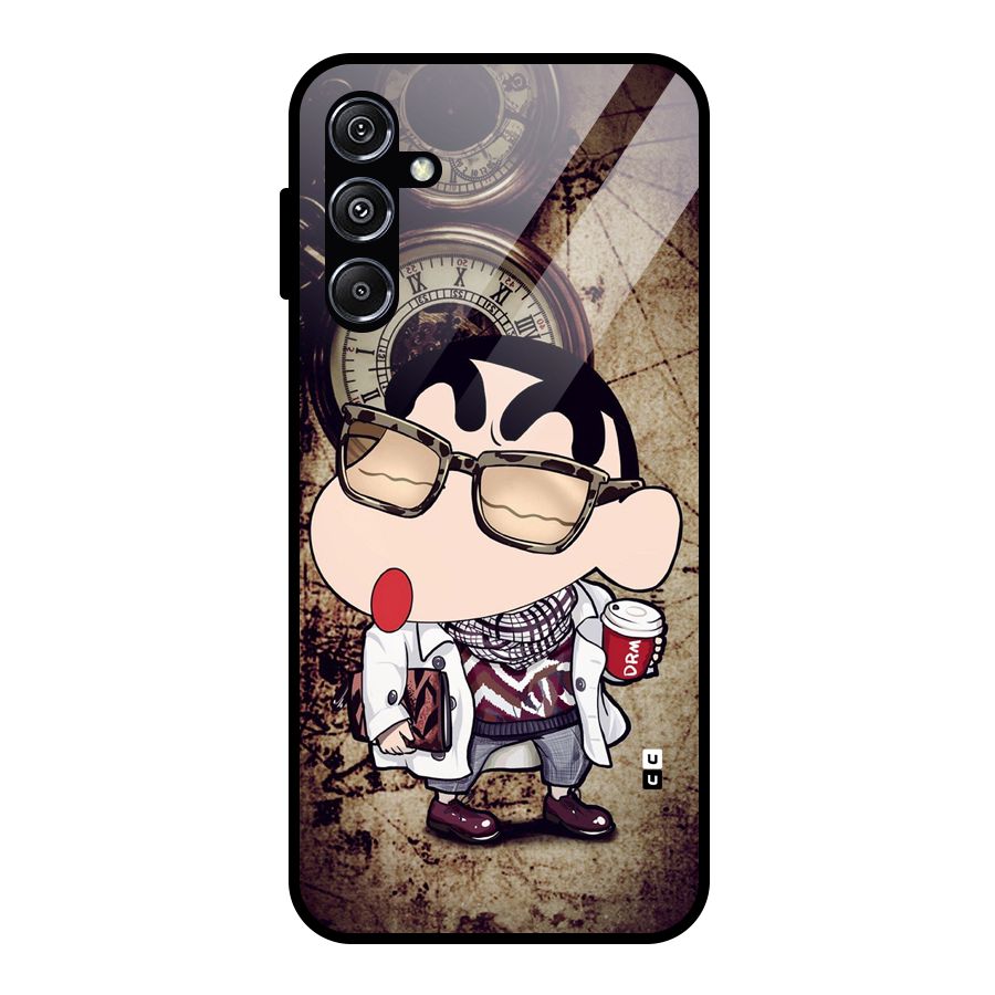 Dope Shinchan Glass Back Case for Galaxy M34 5G