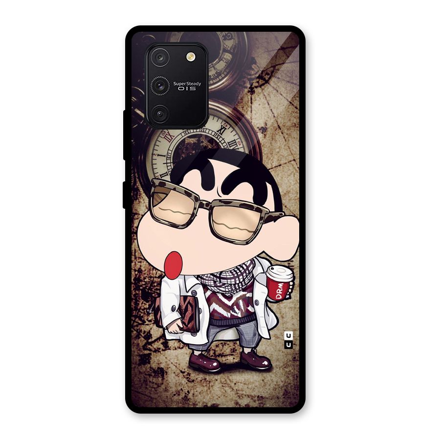 Dope Shinchan Glass Back Case for Galaxy S10 Lite