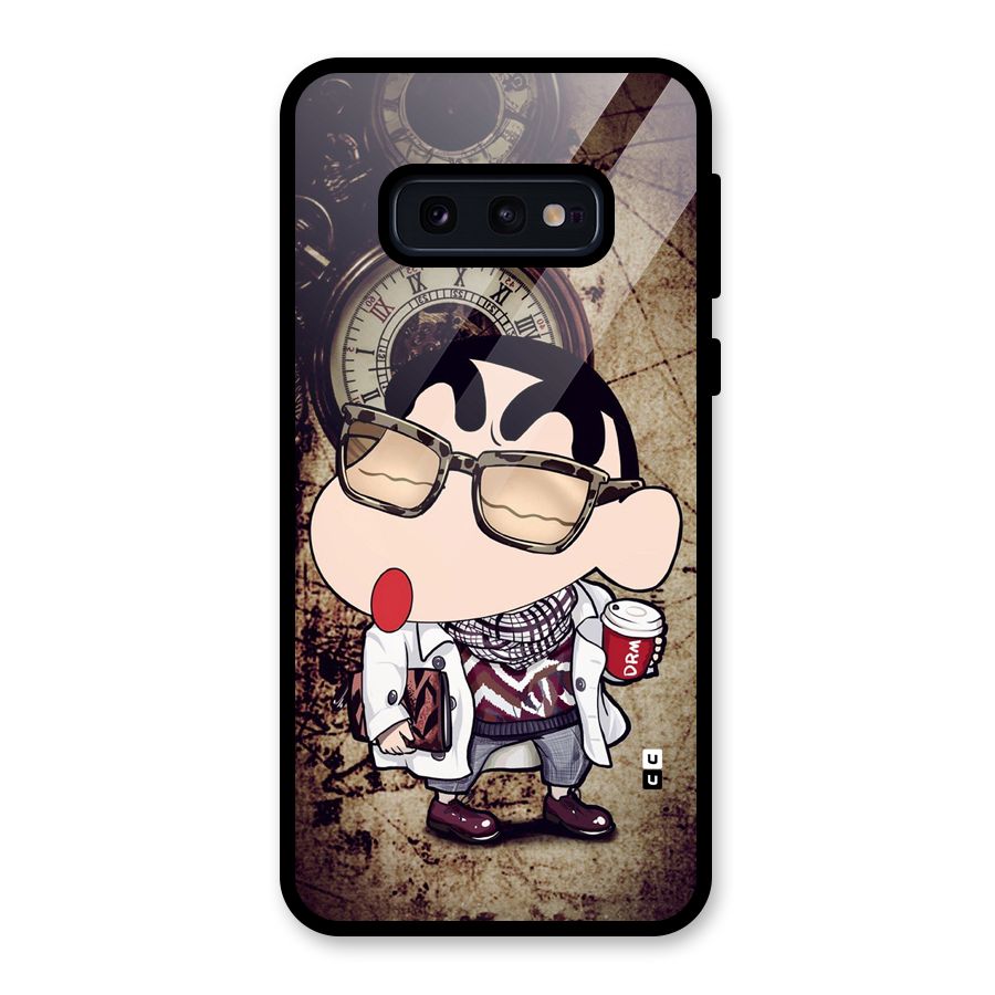 Dope Shinchan Glass Back Case for Galaxy S10e