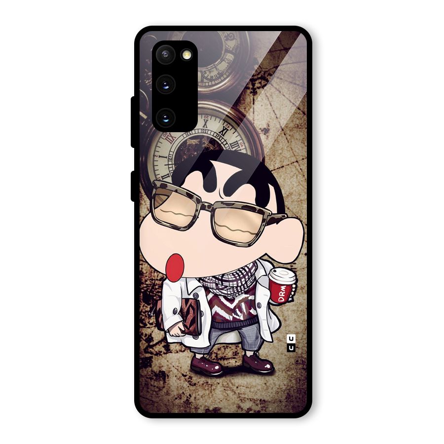 Dope Shinchan Glass Back Case for Galaxy S20 FE 5G
