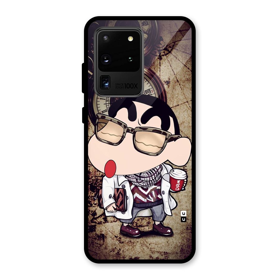 Dope Shinchan Glass Back Case for Galaxy S20 Ultra