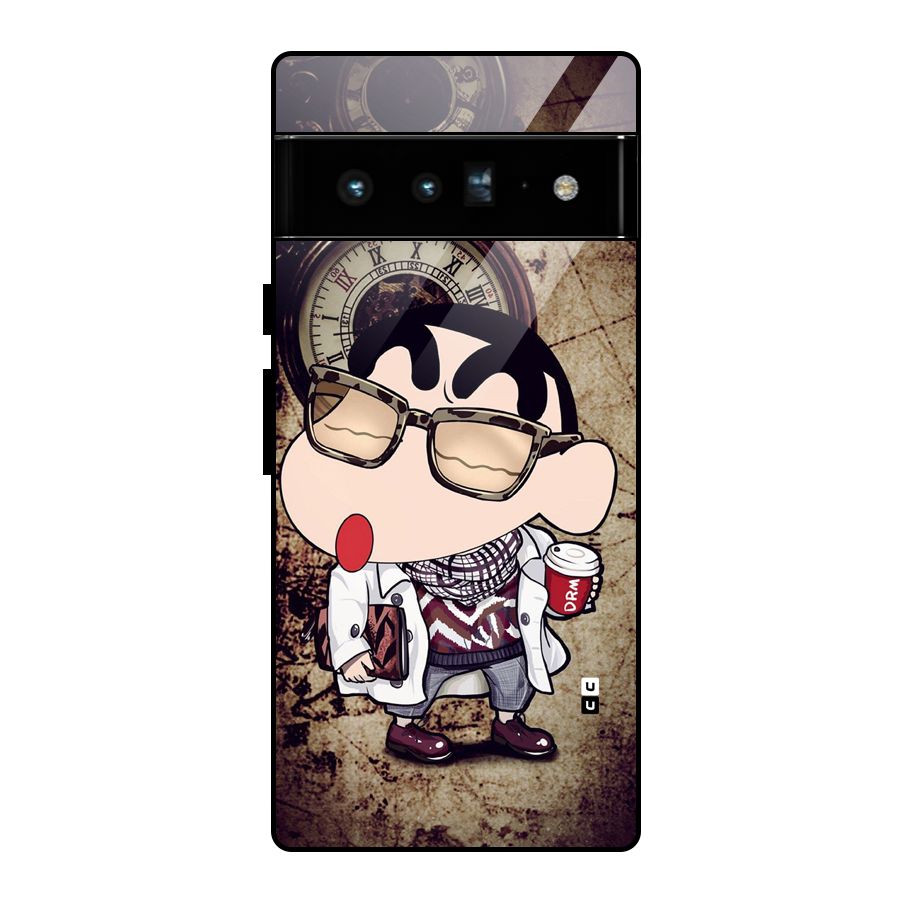 Dope Shinchan Glass Back Case for Google Pixel 6 Pro