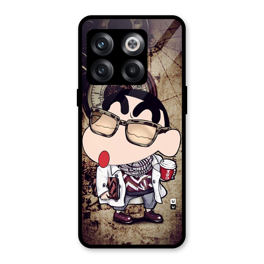 Dope Shinchan Glass Back Case for OnePlus 10T