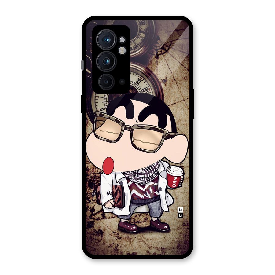 Dope Shinchan Glass Back Case for OnePlus 9RT 5G