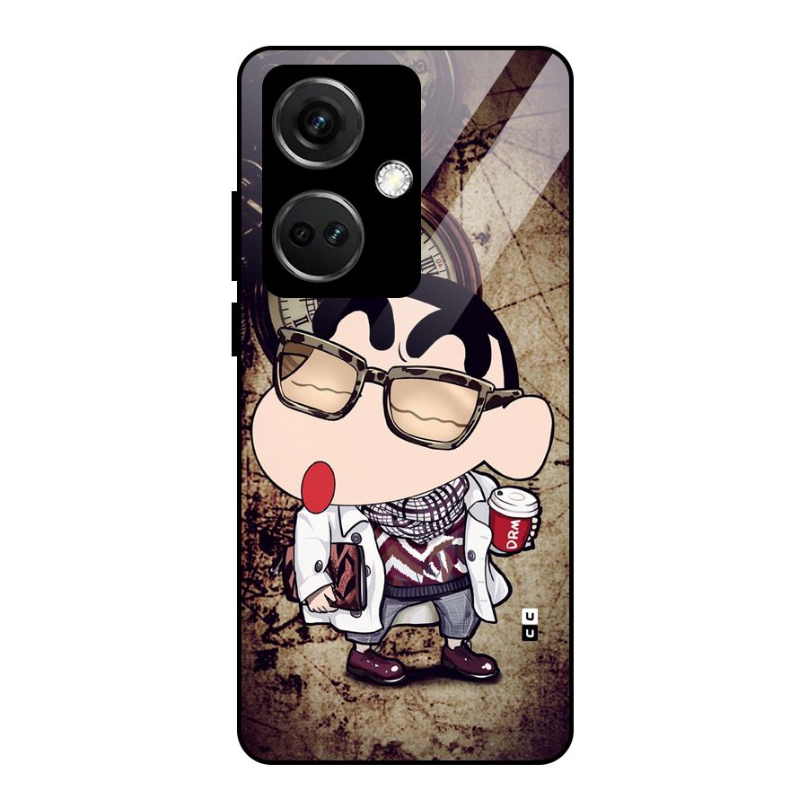 Dope Shinchan Glass Back Case for OnePlus Nord CE 3 5G