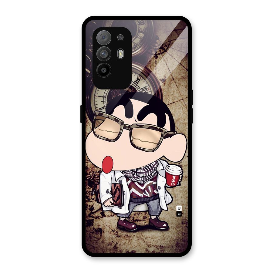 Dope Shinchan Glass Back Case for Oppo F19 Pro Plus 5G