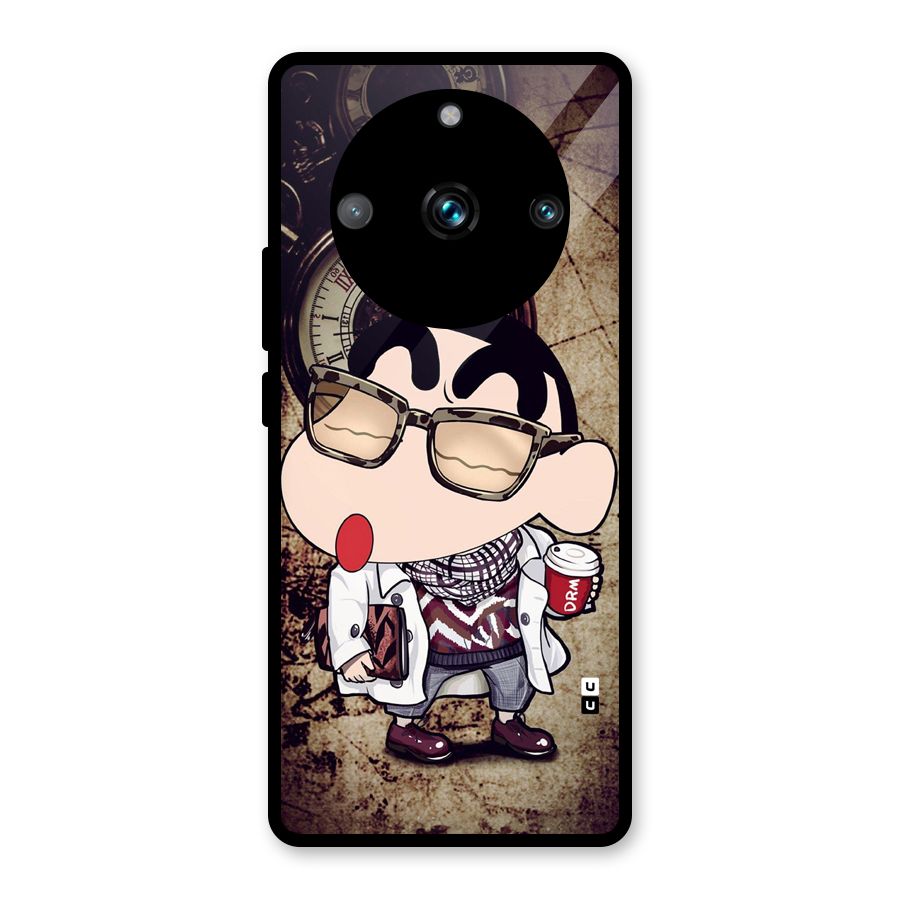Dope Shinchan Glass Back Case for Realme 11 Pro