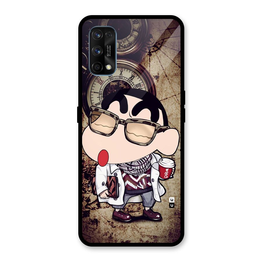 Dope Shinchan Glass Back Case for Realme 7 Pro